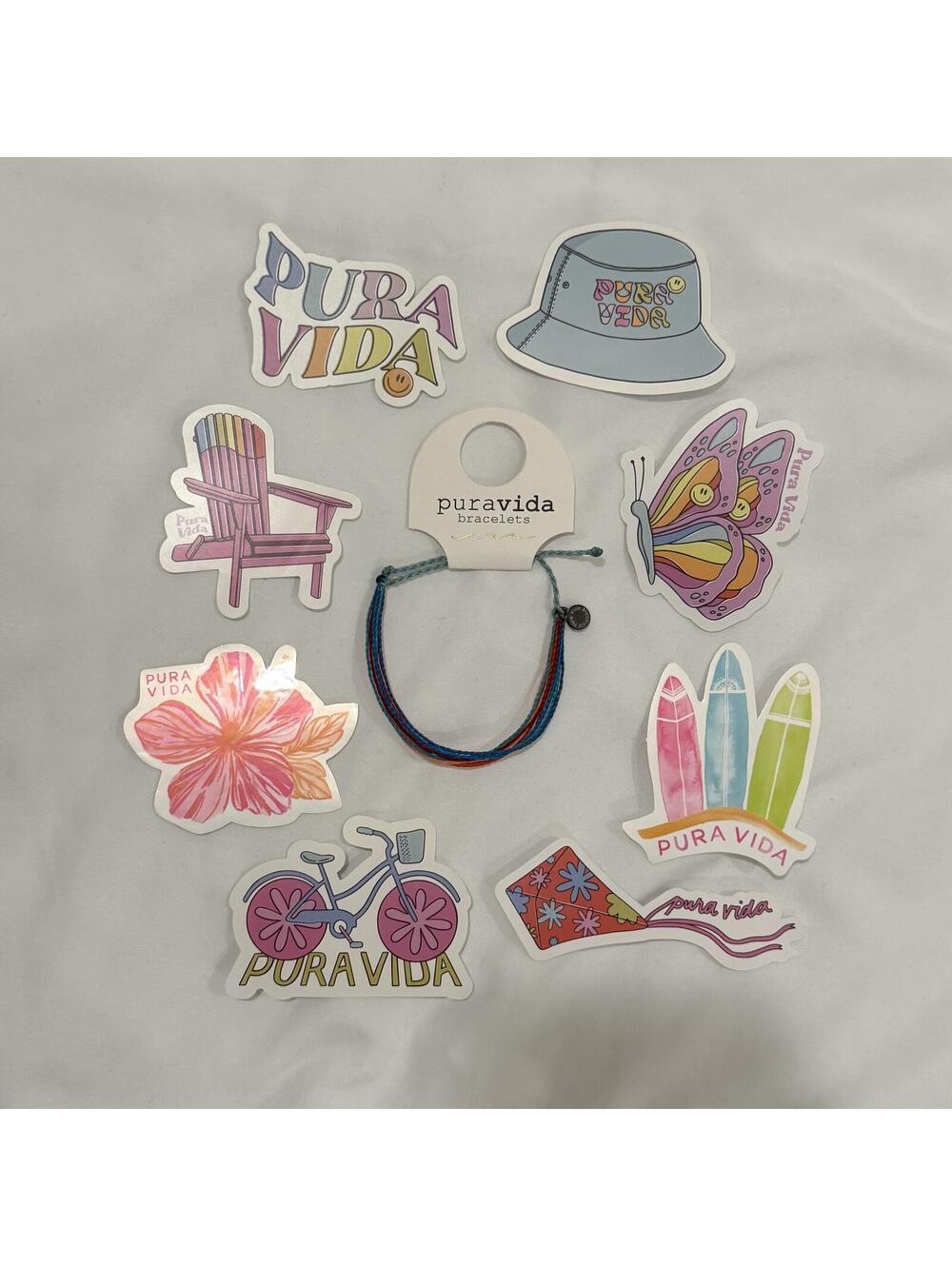Pura Vida Waterproof Bracelet and Stickers